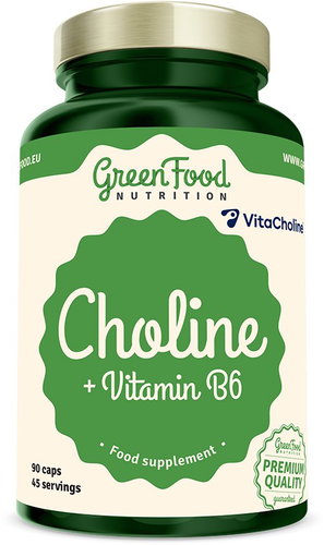 GreenFood Nutrition Choline 90 kapslí - Dietary Supplement - Main image