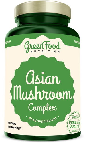 GreenFood Nutrition Asian Mushroom Complex 90 kapslí - Dietary Supplement - Main image
