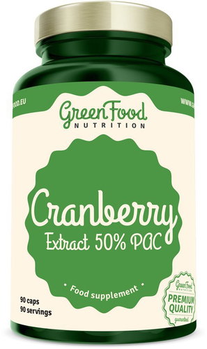 GreenFood Nutrition Cranberry Extract 50% PAC 90 kapslí - Cranberries - Main image