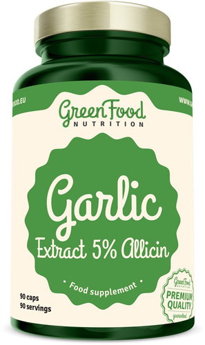 GreenFood Nutrition Garlic Extract 90 kapslí - Dietary Supplement - Main image