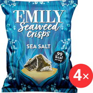 Emily Crunchy seaweed, sea salt 4 x 18 g - Healthy Crisps