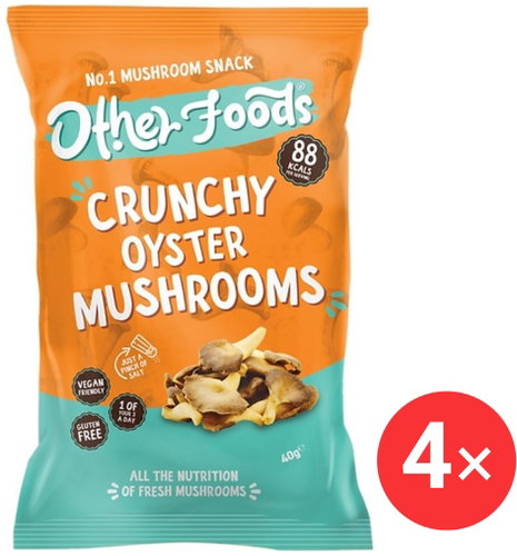 Other foods Crispy mushroom chips from oyster mushrooms 4 x 40 g - Healthy Crisps - Main image