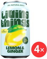 Living Things Lemon Ginger 4 x 330 ml - Nápoj