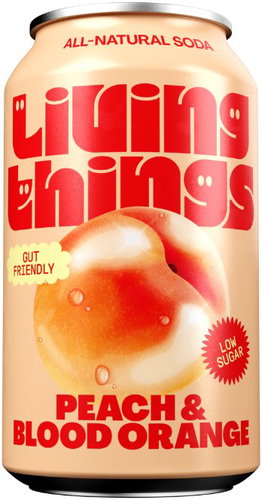 Living Things Peach & Blood Orange 330 ml - Drink - Main image