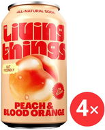 Living Things Peach & Blood Orange 4 x 330 ml - Nápoj