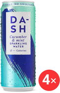DASH Perlivá voda okurka s mátou 4 x 330 ml - Ochucená voda