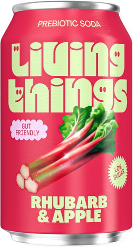 Living Things Rhubarb & Apple 330 ml - Drink - Main image