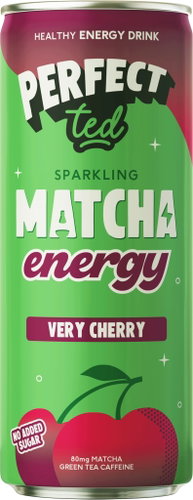 PerfectTed Matcha Very Cherry 250ml - Energy Drink - Main image