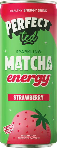 PerfectTed Matcha Strawberry 250ml - Energy Drink - Main image