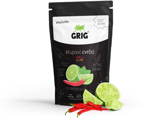 Grig Dried Crickets Chilli & Lime - Healthy Crisps - Main image