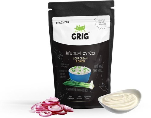 Grig Dried Crickets Sour Cream & Onion - Healthy Crisps - Main image