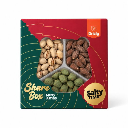 GRIZLY Vánoční Sharebox slaný 200 g - Small Gift Box - Main image
