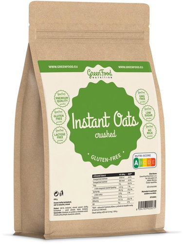 GreenFood Nutrition Instant OATS, crushed, gluten-free 650 g - Oatmeal - Main image