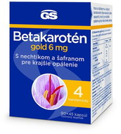 GS Betakarotén gold 6 mg, 90 + 45 kapsúl - Betakarotén
