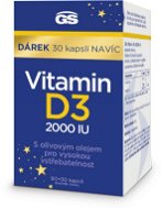 GS Vitamin D3 2000 IU  90+30 kapslí NAVÍC - Vitamín D