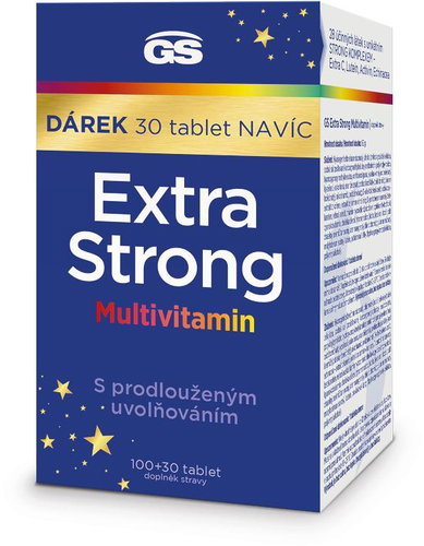 GS Extra Strong Multivitamin 100 + 30 tablet NAVÍC - Multivitamin - Main image