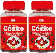 GS Céčko se šípky želatinky bez cukru 2 × 50 ks - Vitamin C
