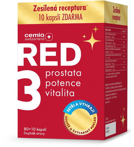 Cemio RED3 80+10 capsules + competition - Dietary Supplement - Main image
