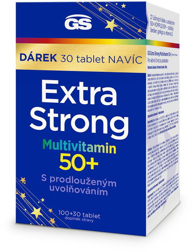 GS Extra Strong Multivitamin 50+, 100 + 30 extra tablets - Multivitamin - Main image