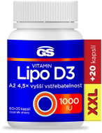 GS Vitamín Lipo D3, 1000 IU, 60 + 20 kapsúl - Vitamín D3