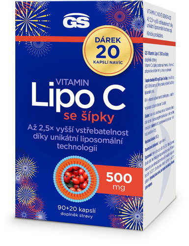 GS Vitamin Lipo C 500 mg with rose hips, 90 + 20 capsules - Vitamin C - Main image
