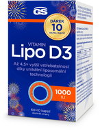 GS Vitamin Lipo D3, 1000 IU, 60 + 10 capsules - Vitamin D3