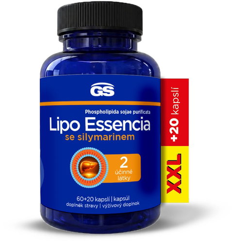 GS Lipo Essencia se silymarinem 60 + 20 kapslí XXL - Dietary Supplement - Main image