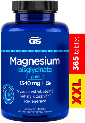 GS Magnesium bisglycinate pure 1000 mg + B6 365 tablet XXL - Magnesium - Main image