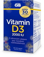 GS vitamin D3 2000 IU, 90+30 kapslí - Vitamin D3