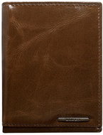 Cedar brown leather without fastening - Wallet