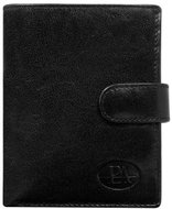 Cedar black classic leather with buckle - Wallet