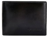 Cedar black leather without fastening - Wallet