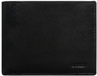 Cedar leather without clasp black - Wallet