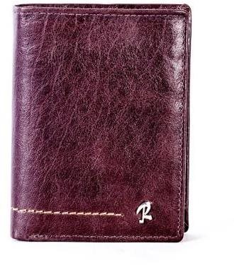 Straight brown leather with stitching - Wallet - Main image