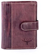 Buffalo brown leather with vertical embossing - Wallet