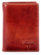 Buffalo brown leather with embossing - Wallet