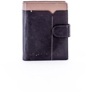 Wild black and beige leather with contrasting trim - Wallet