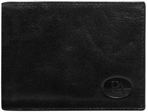 Cedar horizontal black leather without clasp - Wallet - Main image