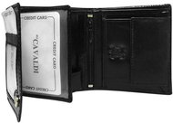 Cedar black small leather without clasp - Wallet