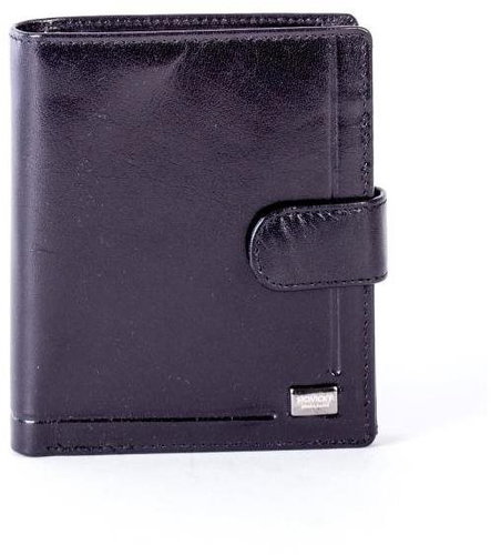 Rovicky black genuine leather with flap - Wallet - Main image