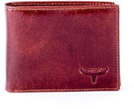 Buffalo brown genuine leather with embossing - Wallet