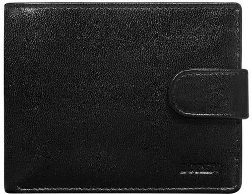 Cedar leather with flap black - Wallet - Main image
