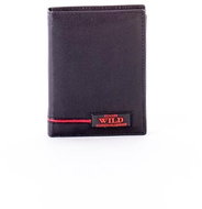 Wild black leather with red emblem - Wallet