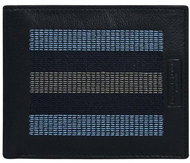 Cedar dark blue leather with stitching - Wallet