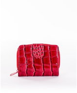 Factory Price embossed crocodile leather Crocs red - Wallet