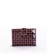 Factory Price with geographical motif Erica brown - Wallet