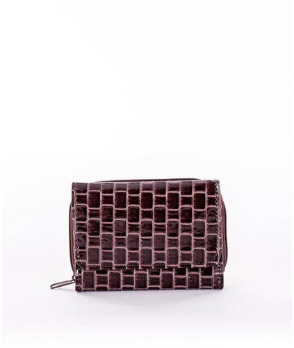 Factory Price with geometric relief Zaia brown - Wallet - Main image