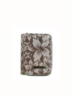 Lorenti with flowers small leather Minnie brown - Wallet