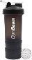 Shaker GymBeam Blend Bottle Black White 450 ml + tárolórész - Shaker