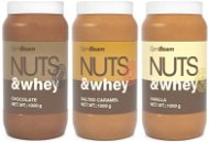 GymBeam Proteínové arašidové maslo Nuts&Whey 1000 g - Orechové maslo